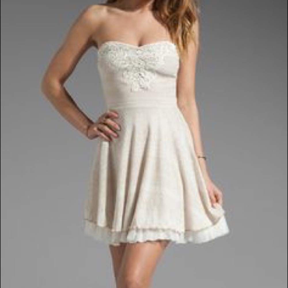 Free People Strapless Skater Dress